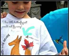 Butterfly on Shirt Summer Camp